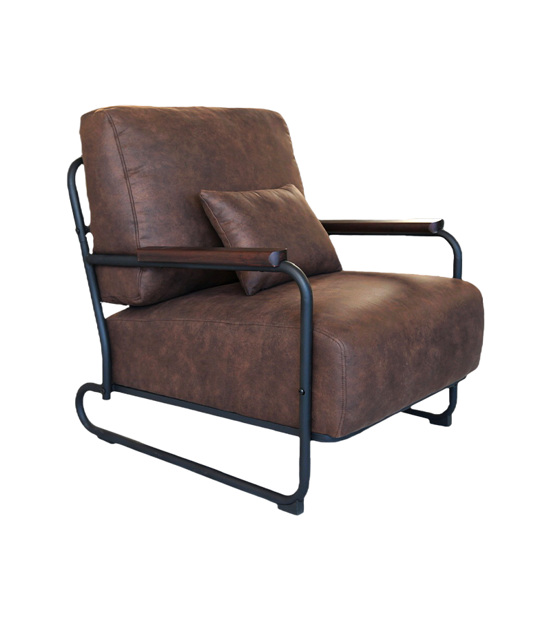AN302 Canapé en fer de style rétro industriel chaise simple